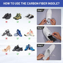 Carbon Fiber Insole 1 Piece, FAKILO Carbon Fiber Foot Plate Shoes Insert for Women Men, Rigid Support for Hallux Rigidus, Turf Toe, Foot Fractures, Mortons Toe - 273mm — 5