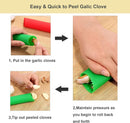 2 Set Silicone Garlic Peeler Easy Roller Tube Useful Garlic Odorfree Kitchen Tool (Black,Clear) — 4