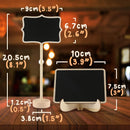 Mini Chalkboard Signs, 30 Pack Framed Small Chalk Board Food Labels with Easel Stand for Party Buffet or Wedding Celebration, Wooden Blackboard as Place Cards for Table Setting or Numbers (30) — 2