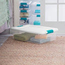 Sterilite Latching Storage Box, See-Through Base, 32-Qt — 3
