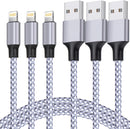 iPhone Charger, Lightning Cable 3PACK 6FT MFi Certified USB Charging Cord photo 1