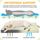 KSIIA Orthopedic Dog Bed for Large Dogs with Waterproof Lining, Grey, 35x22 — 2