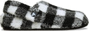 Crocs Unisex Adult Classic Cozzzy Lined Slipper – Buffalo Plaid/Varsity Black/White — 5