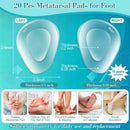 Shynek 20 Pack Metatarsal Pads, Ball of Foot Cushions for Women 3