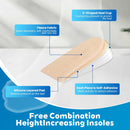 Adjustable Heel Lifts(2 Layers), 5mm to 10mm Height Increase Insoles for Leg Length Discrepancy - Small Shoe Lifts for Women, Shoe Inserts Comfort Half Foot Pads for Heel Pain - 1 Pair - Small(2 Layers)-Women's 4.5-9.5 | Men's 6-8.5 — 3