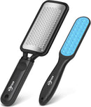 Kolavia 2 Pack Foot File Callus Remover, Durable Foot Scrubber for Hard Dead Skin, Foot Rasp and Double-Sided Foot Heel Scraper for Cracked Heels & Corns, Stainless Steel Pedicure Feet File Tool — 1