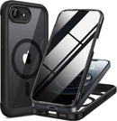 Miracase for iPhone 17e & 16e Case with Built-in Private Screen Protector, [Magnetic with MagSafe] Full-Body Phone Cover Military Drop Proof 17 E/ 16 E Bumper 6.1 inch, Black — 1