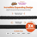 Flexi Hose with 8 Function Nozzle, 25FT - Lightweight Expandable Garden Hose, No-Kink Flexibility, 3/4 Inch Solid Brass Fittings and Double Latex Core | Black — 2