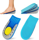 AOMIG Height Increase Insoles 1.5cm Unisex Invisible Heel Lift Inserts Half Increased Shoe Lifts Soft Elastic Breathable Shoe Insoles Shock Absorption Heel Cushion Pads High Pads for Men Women, Blue — 8