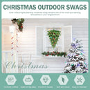 Pre-Lit Christmas Teardrop Swag, 24" Door Swag with 30 LED — 3