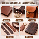 ElaraBerry 1 Pcs Leather Edge Beveler, Ebony Handle with Brass Ferrule, Stainless Steel Blade, Skiving Trimming Tool for Professional Leather Artisans Crafters DIY Wallet Belt Bag (2.25mm/1