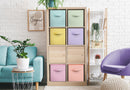 Sorbus Cube Storage Bin, Fabric, 6 Pack (11 Inch, Pastel Multi-Color) — 4