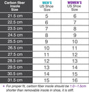 Carbon Fiber Shoe Arthritic Insert,Very Rigid Insole,1 piece 24.5cm(Men Size 8/Women 9) — 7
