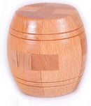 Ahyuan Handmade Powder Barrel Wooden Puzzles for Adults an Interlocking 3D Brain Teaser Puzzles for Adults Hidden Passage Works on a Classic Mechanical Puzzle Concept (Natural) — 2