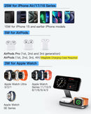 3-in-1 Charging Station for Apple Device, Qi2 25W Certified Magnetic Wireless Fast Charger Stand Compatible with MagSafe for iPhone 18/17/16/15/14/13/12/Air/Duo Series, Apple Watch & AirPods photo 4
