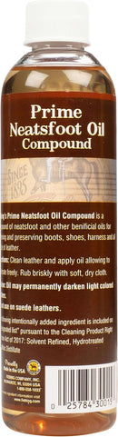 Fiebing's Prime Neatsfoot Oil Compound - Natural/Synthetic Leather Preservative - 8 Ounce | Amber — 6