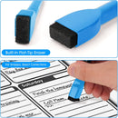 maxtek Dry Erase Markers - 6 Count Colorful Magnetic Dry Erase Markers Fine Tip with Eraser, Low Odor Whiteboard Markers for Calendar Boards | 1 Count (Pack of 6) | 6 Colors — 4