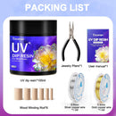 Teexpert UV Resin Dip for Wire Flowers Kit, 100g Crystal Clear UV Dip Resin with Pliers, 2Pcs 31FT Wires for Wire… — 6