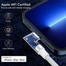 USB C to Lightning Cable 6ft 2 Pack MFi Right Angle 20W Fast Charging Cord 4