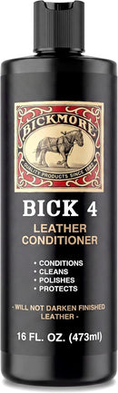 Bick 4 Leather Conditioner & Cleaner, Won't Darken Boots, Couch, Bags 16 oz — 1