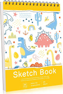 8.5 × 11 Sketch Book for Kids, 50 Sheets, Spiral Acid-Free Drawing Pad | Orange | 8.5 x 11inch(1 Pack) — 1