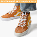 Stepace 2 Pairs Flat Elastic No Tie Shoe Laces for Kids and Adults Sneakers | White — 1