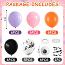 Halloween Balloons Pastel Pink Black Spooky One Halloween Party Decorations | Pink Purple - Bat | 12inch-35pcs — 2