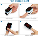 CHOICEMMed Finger Pulse Oximeter, Blood Oxygen Saturation Monitor, Fingertip O2 Sensor with LED Display, Pulse Rate Reader, Portable SpO2 Monitor with Batteries, Carry Case & Lanyard, Blue — 4