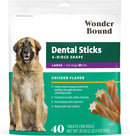 Amazon Brand - Wonder Bound Chicken Flavor Dental Sticks for Large Dogs (Over…