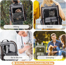 Cat Carrier Backpack, Expandable Pet Carrier with Sun Shade & Full Front Opening, Breathable Mesh Backpack for Small Dogs & Medium Cats Up to 18 Lbs, Foldable for Hiking, Camping (Grey) — 8