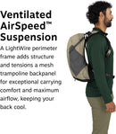 Osprey Hikelite 18L Hiking Backpack, Multi OS | Tungsten Yellow — 3
