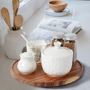 [ 2 Pack ] 10-inch Acacia Wood Lazy Susan Organizers, ACIAZAAZ Lazy Susan Turntable for Cabinet, Kitchen Turntable Storage for Table, Countertop, Pantry — 5