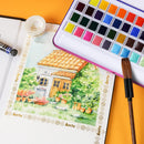 MeiLiang 48 Colors Watercolor Paint Set with Brush | Solid Set 48 Color — 6
