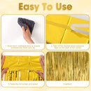 Voircoloria Gold Foil Fringe Backdrop Curtains, 3.3x8.2ft, 3 Pack | 05 Gold — 4