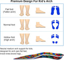 Kids Medium Arch Orthotics Low and Comfort Metatarsal Pad Inserts Relieve Plantar Fasciitis Foot Pains with Gel Heel Cushion - Multicolor — 4