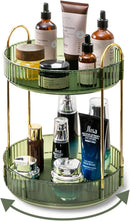 Asayuee 360 Rotating Makeup Organizer for Vanity,2 Tier Large Capacity…