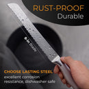 Orblue Serrated Bread Knife with Upgraded Stainless Steel Razor Sharp Wavy Edge - Bread Cutter Ideal for Slicing… — 5