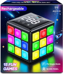 Niufunmal Rechargeable Puzzle Cube with Games, 15 Fun Memory & Speed Games — 1