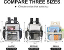 USPECLARE Clear Backpack for Stadium Approved 12×6×12 Transparent Bag | Creamy | Small — 4