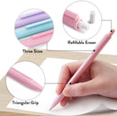Four Candies Pastel Mechanical Pencil Set with Case, 6-Pack | 0.5mm + 0.7mm + 0.9mm — 5