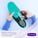 Heavy-Duty Insoles for Women, 200lbs+, Shock Absorbing, Arch Support, Gel Stabilizers, Memory Foam, Trim to Fit, Sizes 6-10 - Teal/Black — 5