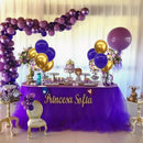 TONIFUL 4 Set Purple Gold Balloon Stand Balloon Centerpieces for Table | 4 Set Balloon Stand — 5