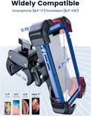 JOYROOM Motorcycle Phone Mount, [1s Auto Lock][100mph Military Anti-Shake] Bike Phone Holder for Bicycle, [10s Quick Install] Handlebar Phone Mount, Compatible with iPhone, Samsung, All Cell Phone — 6