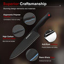 Astercook Knife Set for Kitchen with Block and Sharpener 15pcs German — 3
