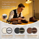 Cruzix Leather Shoe Polish Kit- Shoe Shine Gift for Men with Black Brown Neutral Shoe Polish Horsehair Brush Sponge Cloth — 4