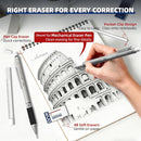 WUO 0.7 mm Mechanical Pencil Set with Eraser Pen Storage Case, 3 PCS | Black 2 - 0.7mm (3 Pack) — 2