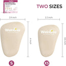 Metatarsal Pads for Mortons Neuroma Relief – Gel Ball of Foot Cushions for Women, Forefoot Cushion Pads, Foot Pads for Metatarsal Pain Relief, White, 2 Pairs(XS+S) 6