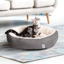 Love's cabin Round Donut Cat and Dog Cushion Bed, 20in Bed for Cats or Small Dogs, Anti-Slip & Water-Resistant Bottom, Super Soft Durable Fabric Pet Beds, Washable Luxury Cat & Dog Bed Gray — 2