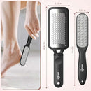 Kolavia 2 Pack Foot File Callus Remover, Durable Foot Scrubber for Hard Dead Skin, Foot Rasp and Double-Sided Foot Heel Scraper for Cracked Heels & Corns, Stainless Steel Pedicure Feet File Tool — 4