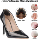 Heel Pads for Shoes that are Too Big - 4 Pairs Foamed Cotton Heel Cushions for Pain Relief & Tighter Fit - Heel Grips for Men Women's Shoes (Pale Apricot) — 3